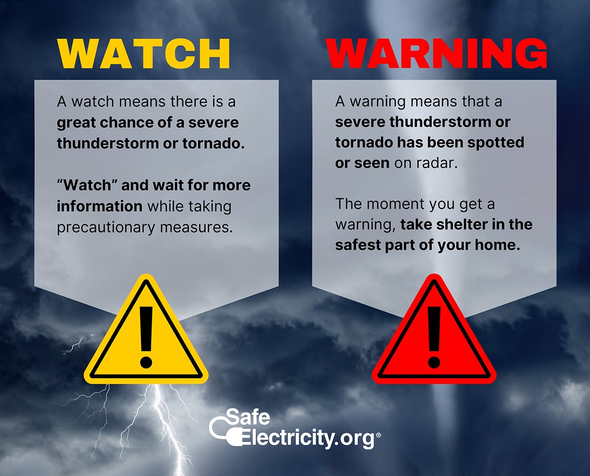 Be prepared and stay safe Storm watches vs. warnings Central